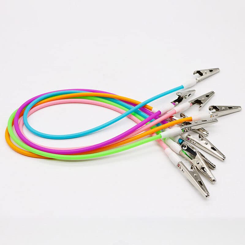 Miniatura 5 de Surewheels Juego de 5 soportes para babero dental, clips de silicona coloridos para adultos, niños, bebés, servilletas y máscaras