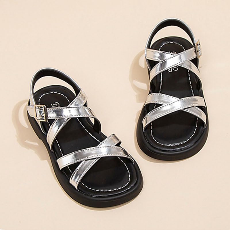 Girls Roman Sandals Toddler Gladiator Sandal Kids Fisherman Strappy Shoes Lightweight Rubber3