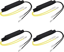Taicols 4X clignotant universel de moto Résistance Charge Erreur Clignotant Indicateur Adaptateur de moto 12V 21W indicateur LED adaptateur de résistance de charge clignotant correction des erreurs
