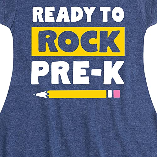 Instant Message - Ready to Rock Pre-K - Toddler and Youth Girls Fit and Flare Dress3