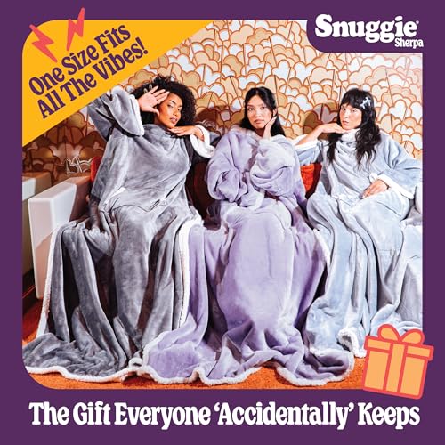 Image of Snuggie The Original Wearable Blanket With Sleeves & Pockets | Cozy Oversized Throw for Adult Men & Women | One Size, 71x54