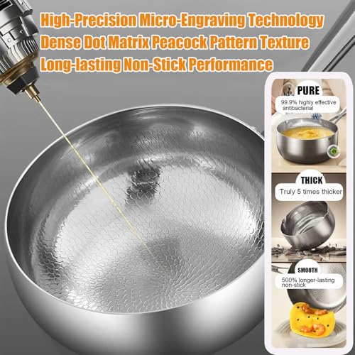 Casserole multifonctionnelle en titane de 28cm pour friture réussie