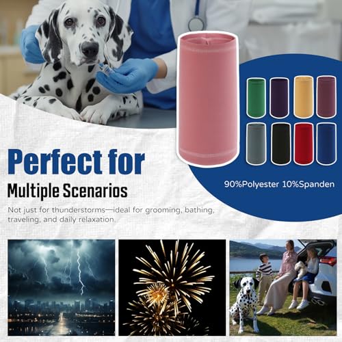 Image of Dog Calming Hoodie Quiet Head Cover Sleeves Anxiety Relief /Noise Protection - Grooming - Thunder - Fireworks