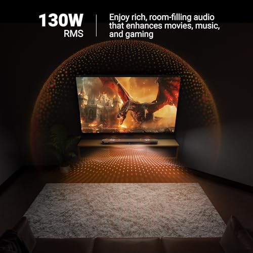 Image of ZEBRONICS Juke BAR 3650 PRO Powerful soundbar with Dual 7.62cm (3 inch) subwoofers, 100W RMS Output, 2.2 Configuration, HDMI ARC, Optical, Bluetooth v5.0, LED Display, Wall mountable & Remote