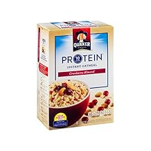 Quaker Protein Cranberry Almond Instant Oatmeal - 6 Packs