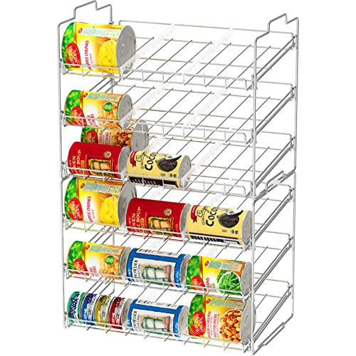 Decobros Supreme Stackable Can Rack Organizer, Chrome Finish #TOP5