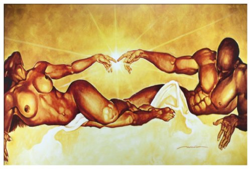 Connection by WAK Kevin A. Williams 18x36 Black Art Print Poster African-American