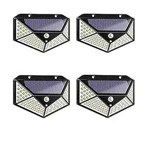 Clefairy Solar Sensor Wall Light in Night, Product for Garden, Swimming Pool, Balcony and high Security Area.-4 Pieces Set