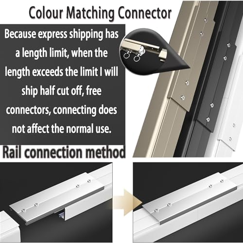 Rail à rideaux de qualité supérieure en aluminium durable W