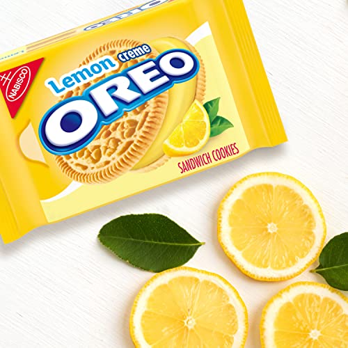 Image of OREO Lemon Creme Sandwich Cookies, Family Size, 12 - 20 oz Packs
