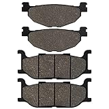 SOLLON Front and Rear Brake Pads for Yamaha Majesty 400 YP400 YP 400 2005 2006 2007 2008 2009 2010 2011 2012 2013