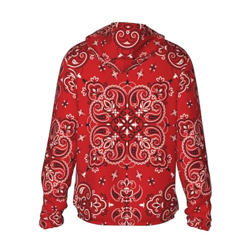 Peynir Paisley Bandana Boho Red Sun Protection Hoodie Jacket Fashion Summer Sunscreen Clothing For Women Men2