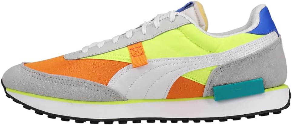 PUMA Men's Future Rider Play On Vibrant Orange-Harbor Mist (371149 86) - 10.5