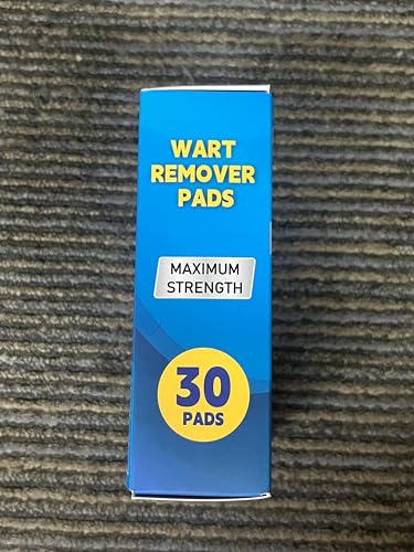 Image of Wart Remover Pads, Maximum Strength One Step Bandages for Hands Neck Feet Fingers, Stays on All Day, 30 Treatments