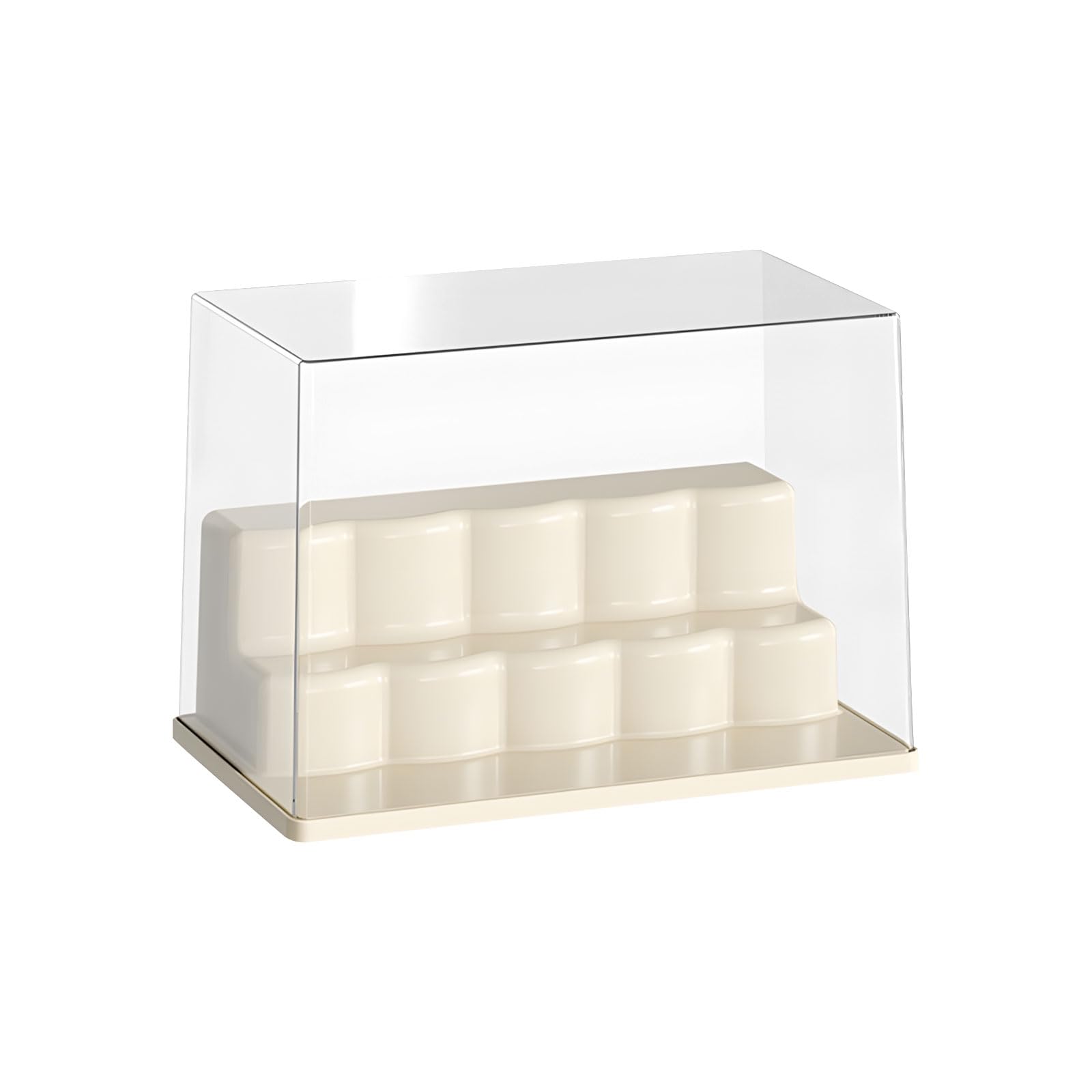 Limtula Unique Step Formation Arranger for Items Heavy Duty ABS Storage Solution Even Home Decor