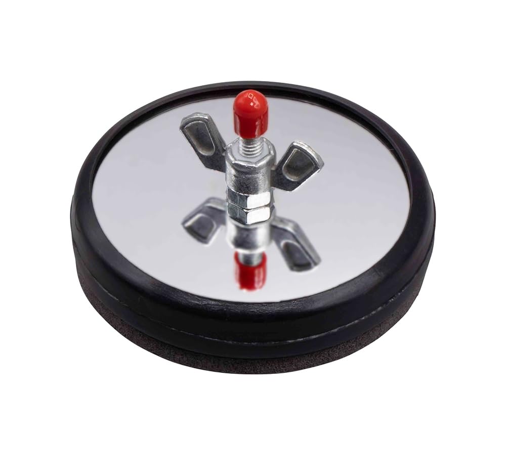 Mytee Products (8 Pack) Rubber Coated Heavy Duty Magnetic Flag Holder for Oversize Load Signs - Strong Magnetic Flag Holder w/Foam Pad for Safety Flags Sign for Semi Trucks, Trailers