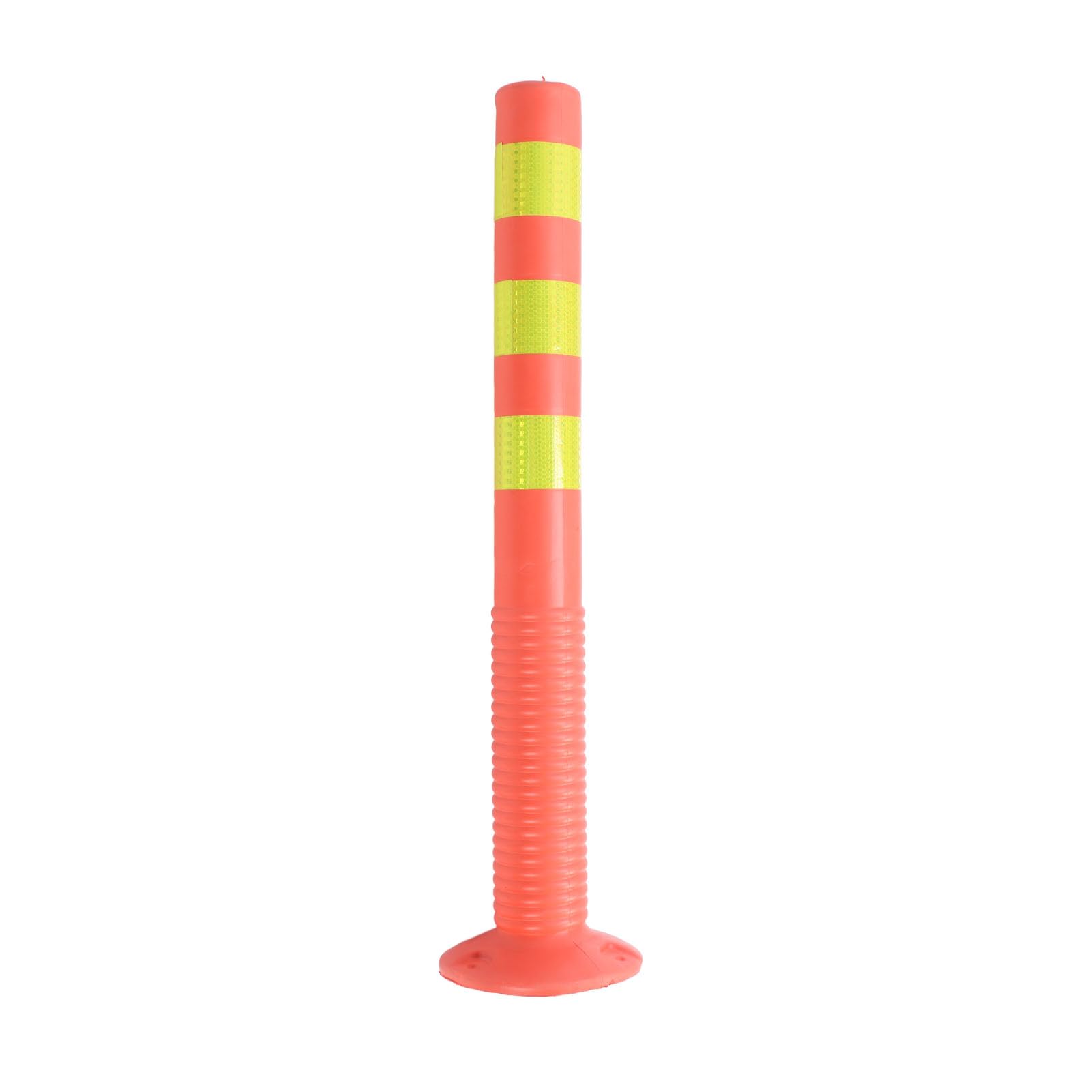 Bolardo de seguridad reflectante de 75 cm, poste de advertencia elástico, barrera de tráfico flexible con soporte de cadena, señalización de calle para una mayor visibilidad