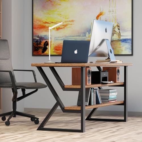 Image of Upgraded 3 Tier Table Legs 30 inch x 24 inch K-Shaped Desk Heavy Duty Metal for Table Black Furniture for Dining Table Office Computer Desk (Set of 2) (Only Legs)