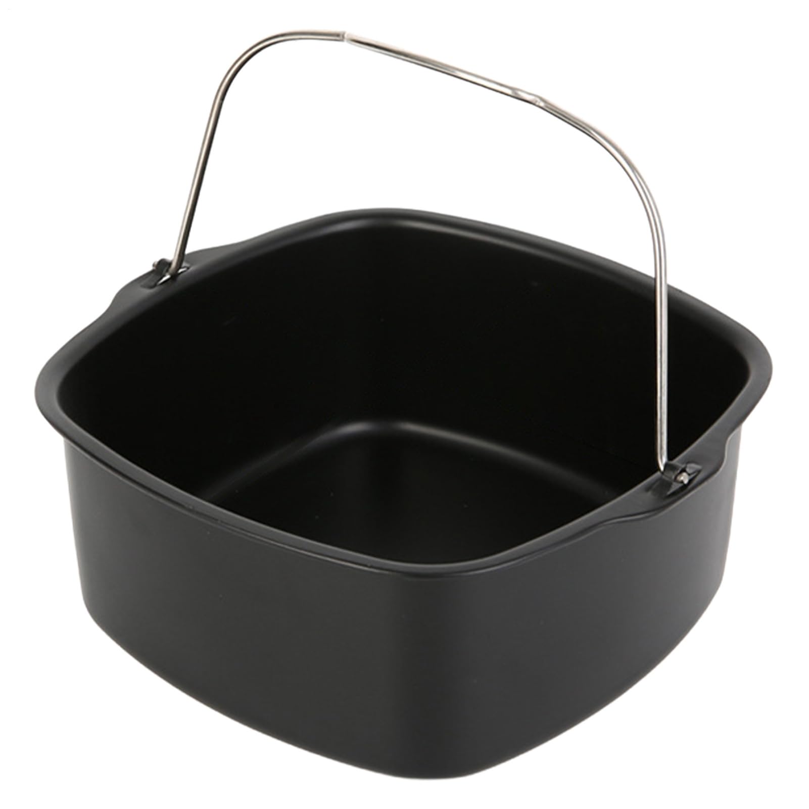 Friteuse à air chaud, moule à gâteau carré, accessoire de friteuse à air résistant à la chaleur, en acier d'aluminium, revêtement antiadhésif