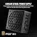 Corsair SF850L Fully Modular Low-Noise SFX Power Supply - ATX 3.1 & PCIe 5.1 Compliant - Quiet 120mm PWM Fan - 80 Plus Gold Efficiency - Zero RPM Mode - 105°C-Rated Capacitors - Black