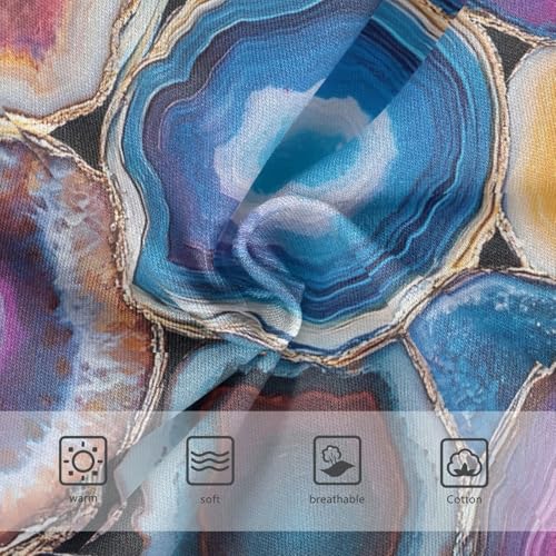 Colorful Agate Slices Kids Underwear Girls, Toddler Girl Panties, Girls' Cotton Brief Underwear, 2–8 Years3