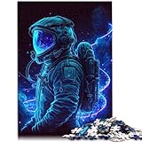 1000-teiliges Puzzle für Erwachsene Neon-Astronauten-Spiel Spielzeug 50x70cm Stressabbau Urlaub zu Hause Zeitvertreib für 14-Jährige