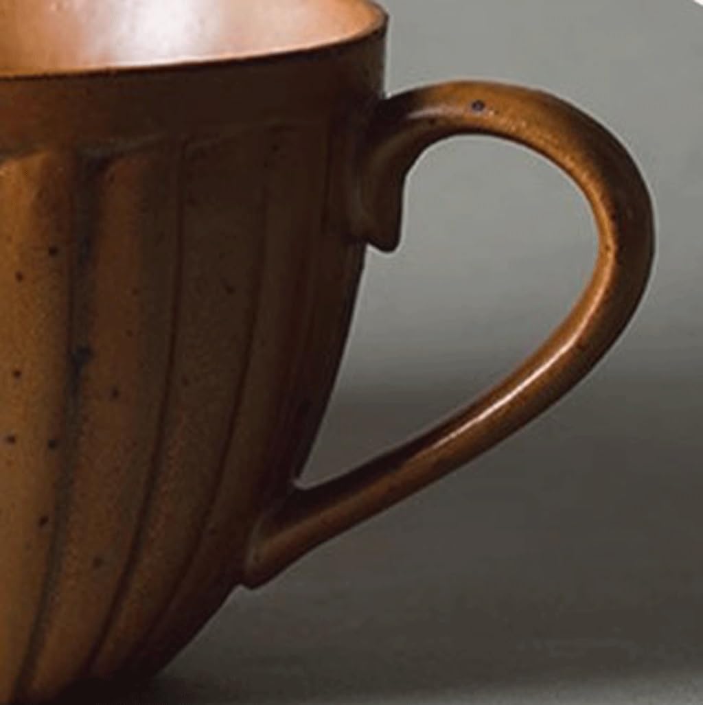 NEBE Tazze caffè Set di Tazze da caffè E Piattino in Gres Vintage(C)