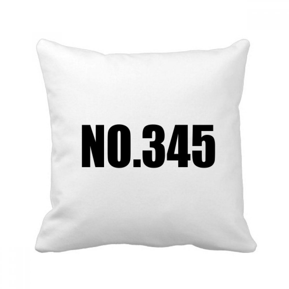 Coussin de canapé multicolore Lucky Number No.345 pour salon cosy