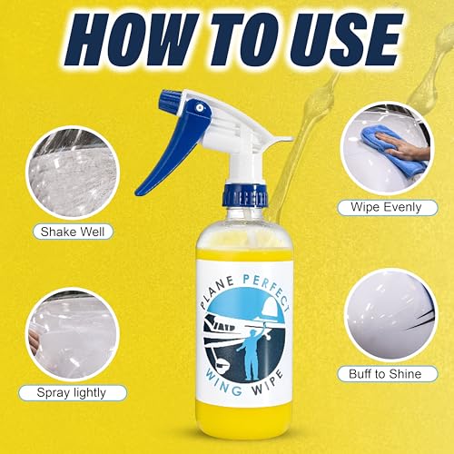 Plane Perfect Wing Wipe Spray Detallador 128 Oz miniatura 5