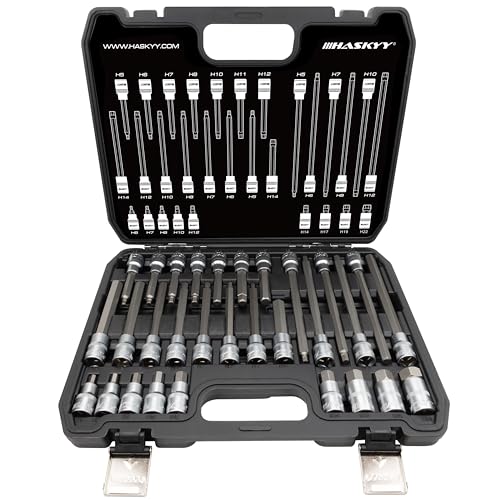 Juego de 30 llaves hexagonales H5-H22, tuercas hexagonales para tornillos Allen