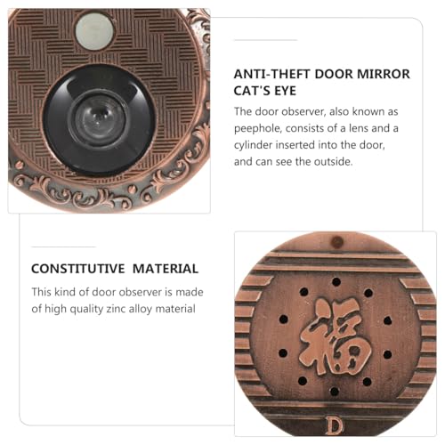 TEHAUX Visor para Puerta Antirrobo con Timbre Diseño Todo en Alta Definición para Uso en Hogar, Oficina y Hotel Instalación Fácil Seguridad miniatura 3