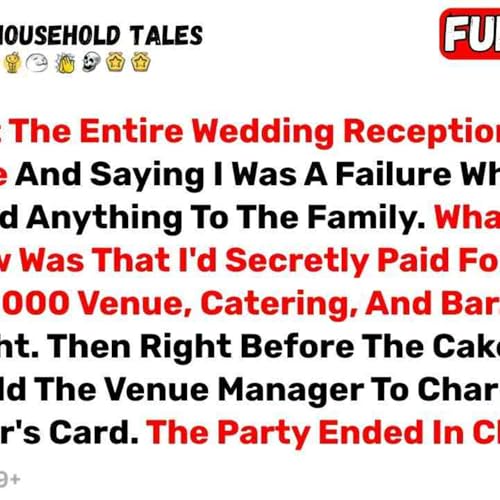 They Spent The Entire Wedding Reception Mocking Me And Saying I Was A... - Best Reddit Stories
