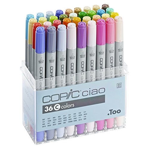 Set 36 marqueurs Manga Copic Ciao Set C - Copic