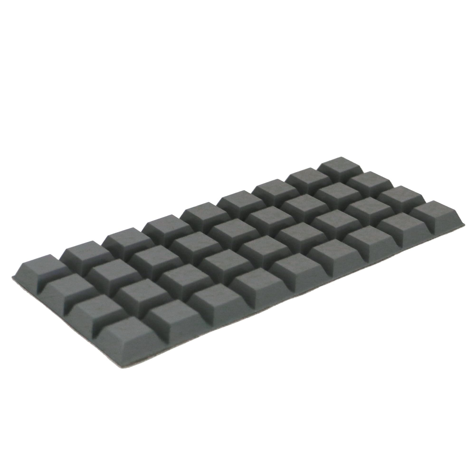4 Square Rubber Feet Bumpers - .522 H X 1.375 W - Made In USA
