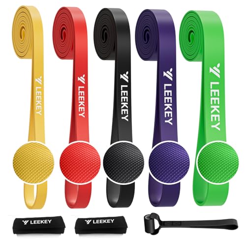 Image of LEEKEY Resistance Bands, Exercise Bands Pull Up Assist Bands - Workout Bands Set - Mobility Band Powerlifting Bands for Men and Women Fitness Training, Physical Therapy,Home Workouts