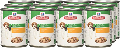 Hill's Hills Science Plan Dog Puppy Medium Breed Health & Growth Food for Dogs Chicken Boxes 370 g - Pack of 12
