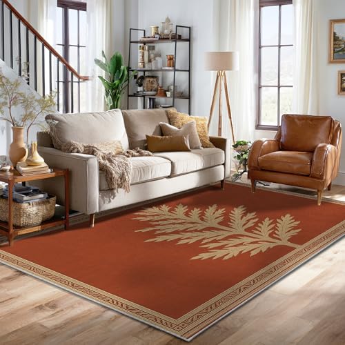 Tapis chaleureux terre cuite d'automne rustique maison cocoon - 5