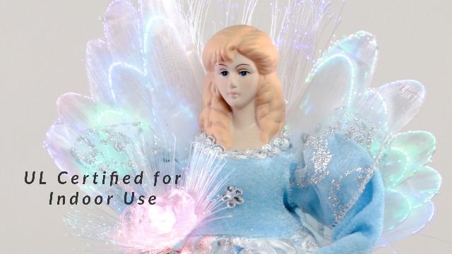 Amazon.com: Lighted Fiber Optic Angel Christmas Tree Topper - 12