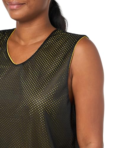 Alleson Athletic Regata feminina reversível, Preto/dourado, M