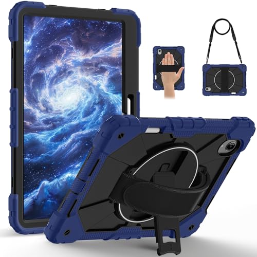 Coque Lenovo Idea Tab Pro Gen 2 antichoc support rotatif 13 pouces bleu marine