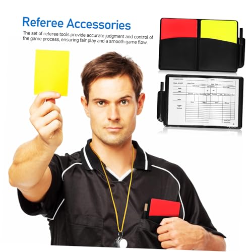 Kit árbitro fútbol con tarjetas, silbatos y banderas miniatura 2