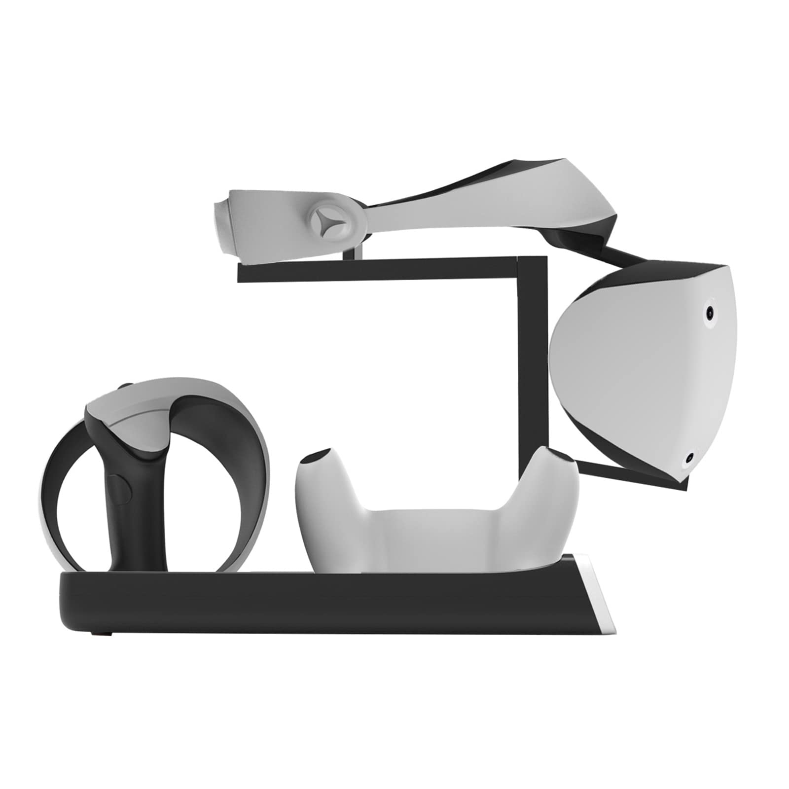 Controller-Ladestation mit VR-Headset-Display-Ständer, Controller-Ladestation & LED-Anzeigen, kompakte Größe Headset-Ständer Ladegerät