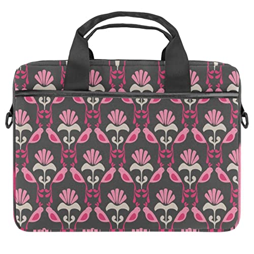 Sac à bandoulière pour ordinateur 13 à 14.5 pouces à motif feuilles