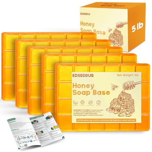 5lb Glycerin Soap Base - Scented Melt and Pour Soap Base for DIY Crafting, Easy to Cut, Vegan and...