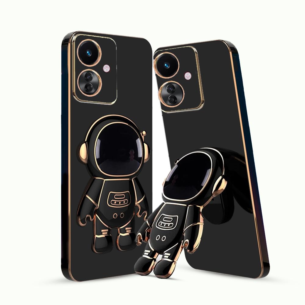 KARWAN®️ 3D Astronaut with Folding Stand Back Cover Case Compatible for Oppo F25 Pro 5G | Slim electroplated case | Stand case | Soft TPU | Space Astro Theme | Camera Protection - Black (B0CZHWR64D) Amazon Price History, Amazon Price Tracker