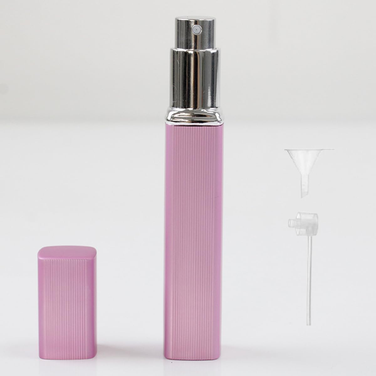 12ml Perfume Refill Bottle Refillable Perfume Bottle Mini Travel Empty Glass Spray Bottle with Extractor Pump,Funnel (Pink)