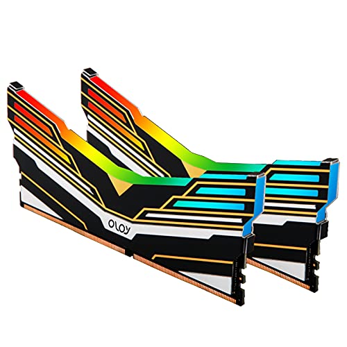Image of OLOy DDR4 RAM 16GB (2x8GB) Warhawk Aura Sync RGB 3600 MHz CL18 1.35V 288-Pin Desktop Gaming UDIMM (MD4U083618BEDA)