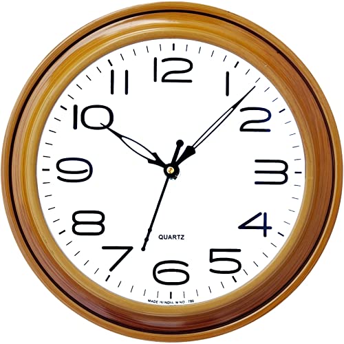 IRU Creation Present Analog Wall Clock with Glass for Living Room || Badroom || Shop || Office || Home Décor || 26 cm X 26 cm_Design-117 (Yellow) (B0BYJ9GTV5) Amazon Price History, Amazon Price Tracker