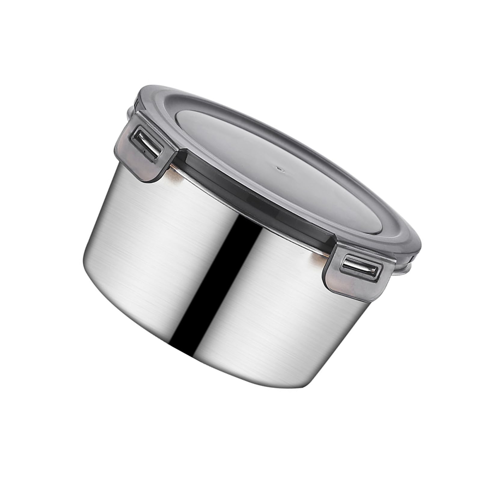 MICFENY Large Capacity Stainless Steel Food Storage Container Leak Lunch Box with Lid Metal Crisper for Home and