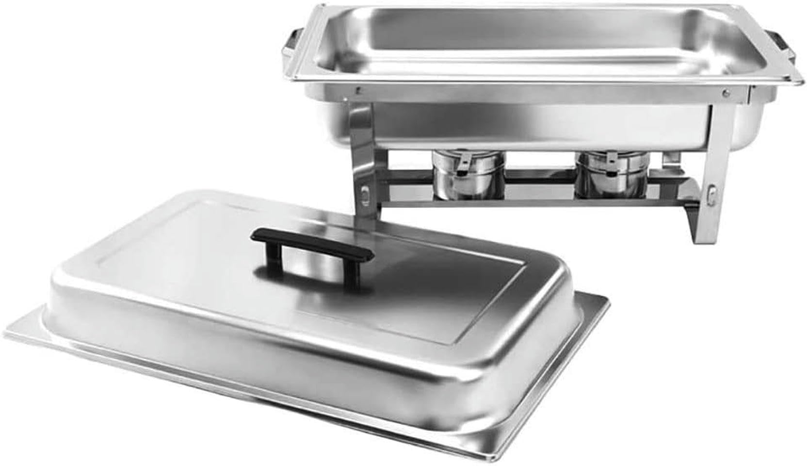 Juegos de Chafing Dish de Acero Inoxidable, Juego de Chafing Dish Calentador de Alimentos Buffet Calentador de Alimentos de Acero Inoxidable Plato de Buffet Sartén para Catering, para Catering Buffet